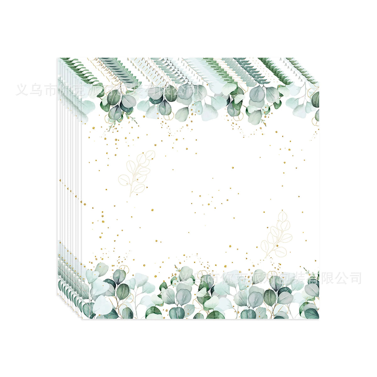 assiettes papier fleur vert mariage anniversaire serviettes pailles verres saint valentin baptême