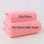 serviettes bain polyester gris rose modernes absorbantes maison salle sport set deux tailles différentes