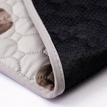 tapis animal grès beige ours marron texture quadrillée moderne doux absorbant