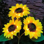 fleur artificielle solaire jaune moderne décoration intérieure tige métallique centre noir festive anniversaire événement