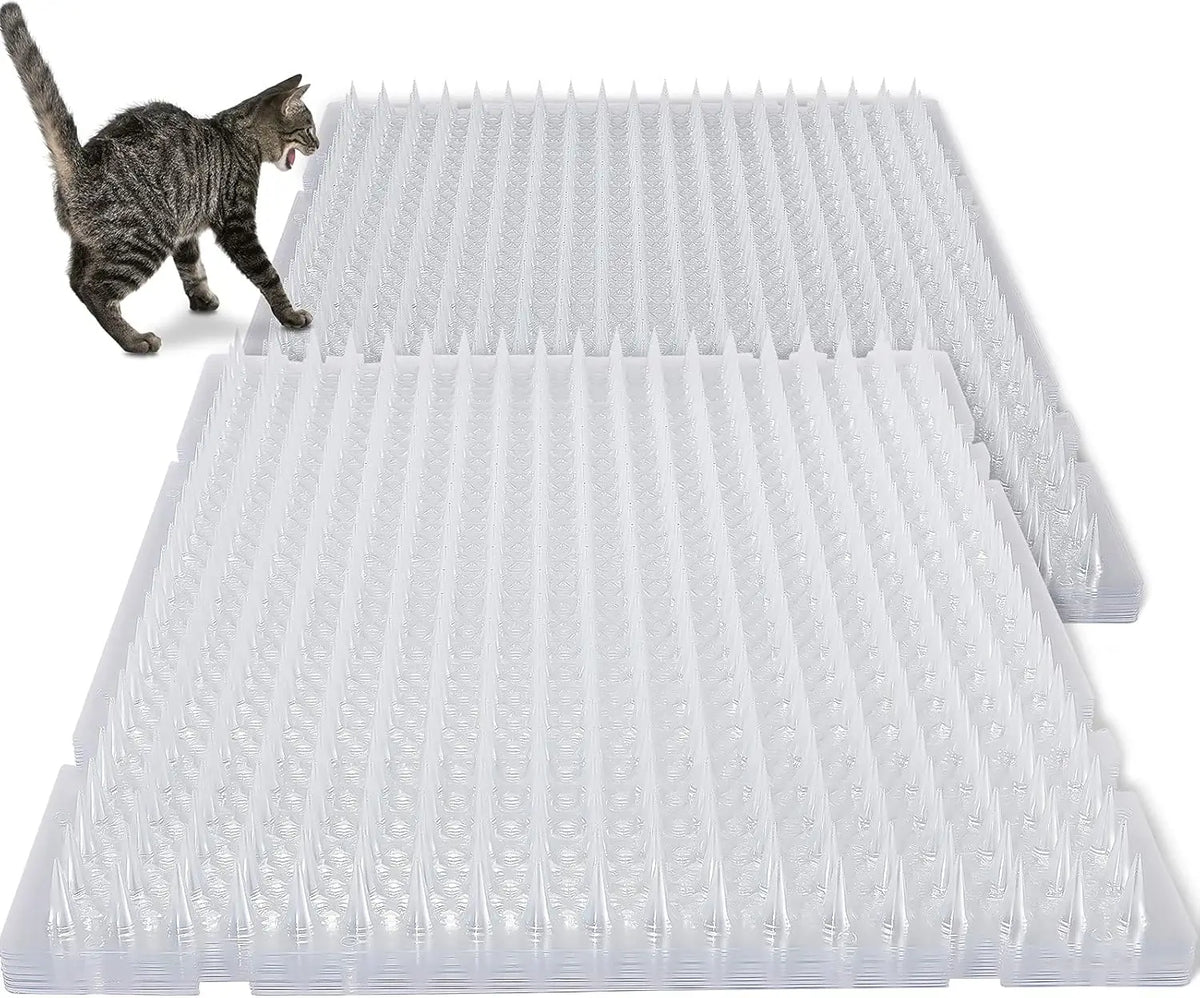 tapis dissuasif picots anti chat transparent orange gris protection plantes animaux utilitaireextérieurintérieur