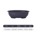 pots bonsaï métal 25cm 35cm grille drainage feuilles vert clair naturel artificielextérieur jardin