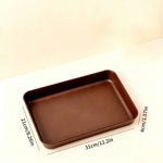 assiettes marron texture bois modernes poignées profondes fruits aliments service cuisine