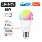 ampoules led intelligentes blanc multicolore rgb wifi zigbee bluetooth 2700 6500k moderne transparentes