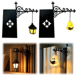 décoration murale victorien lanterne led ornements panneaux décoratifs livres lumineux