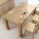 protège table imperméable pvc moderne plissé adhésif transparent maison mariage fête banquette