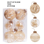 Lot de 9 boules de Noël polystyrène décoratives