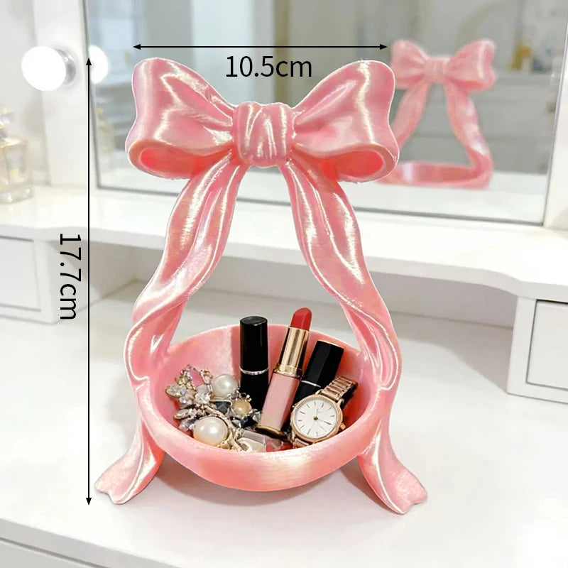 présentoir bijoux rose clair satiné boîte rangement féminin organisateur maquillage