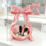présentoir bijoux rose clair satiné boîte rangement féminin organisateur maquillage