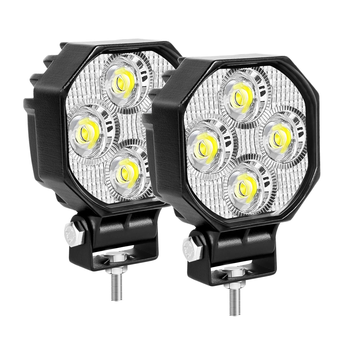 lampe travail led noir 16w ip67 spot flood 30000h robuste