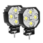 lampe travail led noir 16w ip67 spot flood 30000h robuste