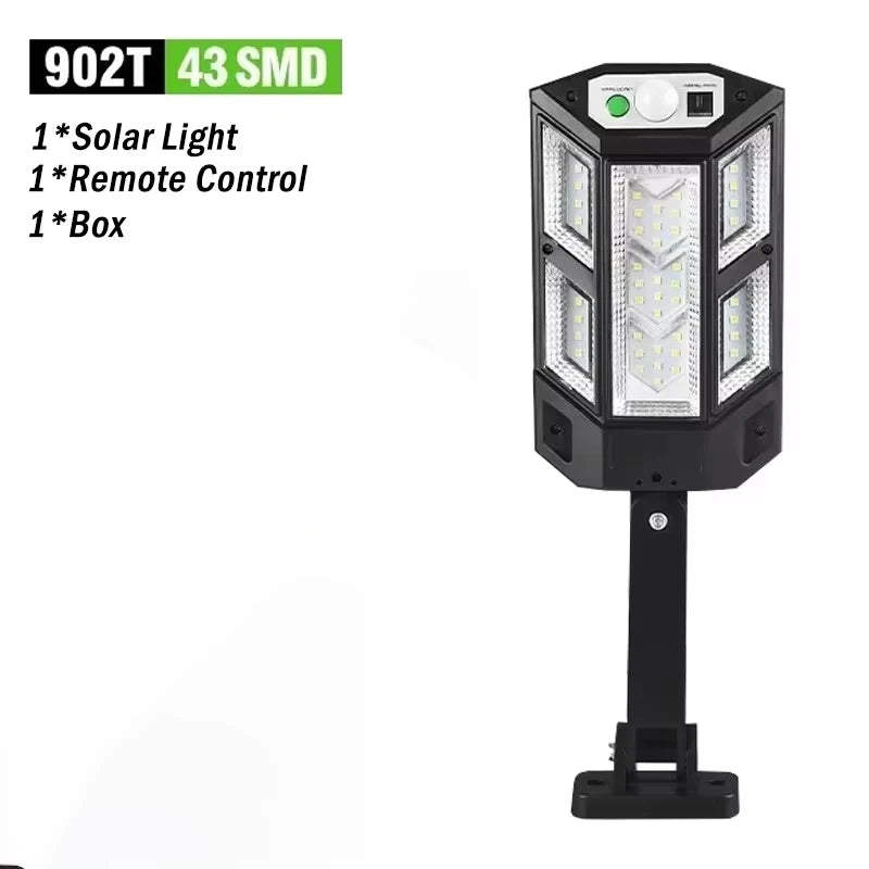 lampe murale solaire led rechargeable détection mouvement moderne noir blanc ip65 abs