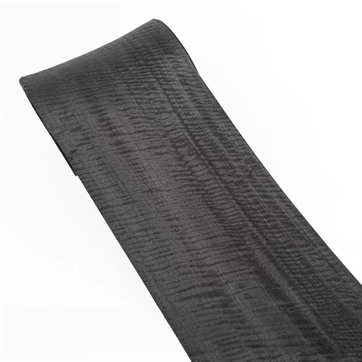 placage bois texturé ondulé noir moderne 250cm long 18cm large décoration meuble guitare