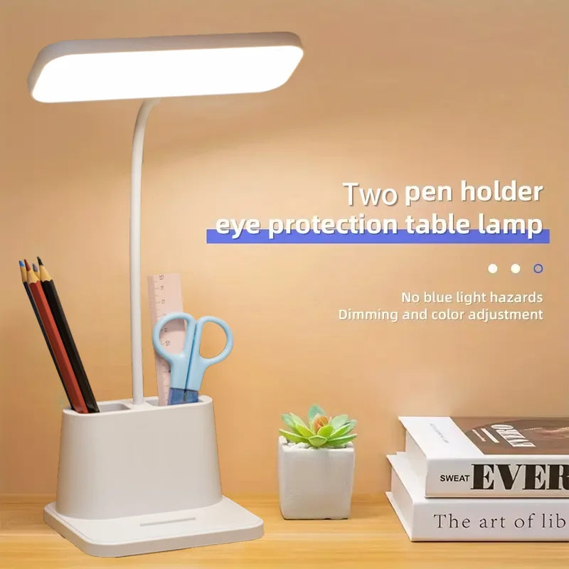 lampe led rechargeable usb gradation tactile respectueuse yeux moderne blanc mat