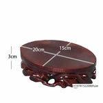 support bois sculpté classique miniature base décoration intérieure pot fleurs bonsaï succulentes tréfonds marron
