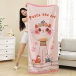 serviette bain coton biologique noël dessin animé moderne rectangle opaque lavable machine haute absorption