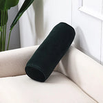 coussins ronds velours opaques noir gris rose vert jaune bleu modernes literie 50x17cm