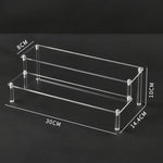 présentoir acrylique transparent moderne cupcake poupées parfum boîtes aveugles trapézoïdales étagère rangement multiple couches
