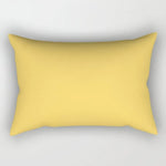 taie d'oreiller rectangulaire jaune clair motif géométrique moderne housse coussin canapé coton 30x50cm