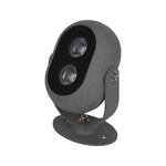 projecteur led gris moderne ip65 texturé éclairage extérieur autonome flux lumineux 60 249 lumens