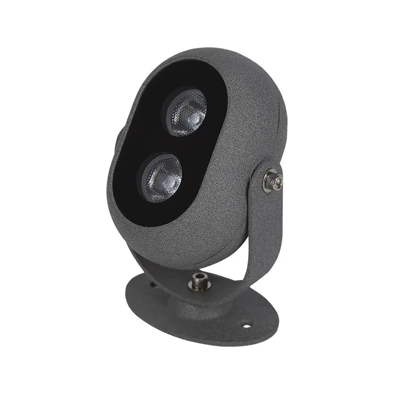 projecteur led gris moderne ip65 texturé éclairage extérieur autonome flux lumineux 60 249 lumens