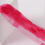 rideaux decoratifs coeurs translucides romantique barre couleurs rouge rose bleu violet blanc