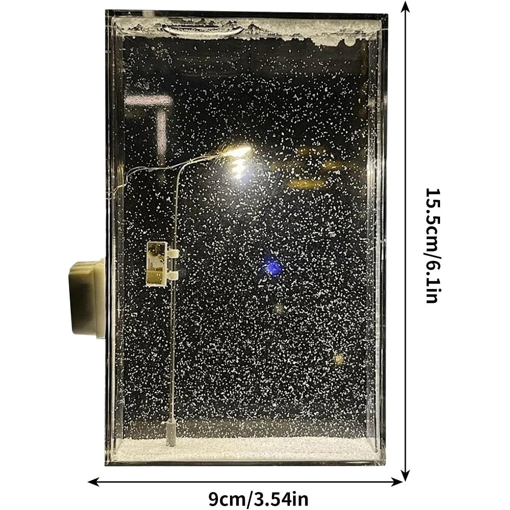 veilleuse nuit cadre lumineux transparent scintillant moderne clips chambre noël ambiance lumière chambre enfants