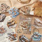 autocollants deco maison miniatures paysages scrapbooking etiquettes journal artisanal details architectural jardins voiles instructions