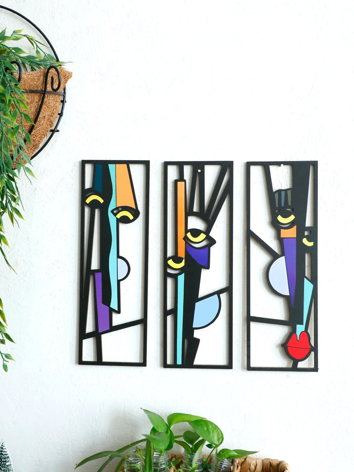 Décoration murale cadeau artistique en bois