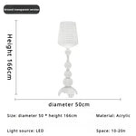 lampe sol moderne vert bleu noir blanc led acrylique intérieur