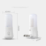veilleuse lampe nuit bougie blanc moderne prise murale interrupteur led abs certification ul ccc