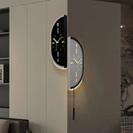 horloge murale moderne minimaliste aiguille quartz contemporain fixations murales salon silencieuse LED