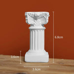 décoration intérieure colonne classique sculptée or noir blanche ange statuaire