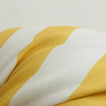 housse coussin polyester rayé blanc jaune moderne 45x45cm 30x50cm car sofa