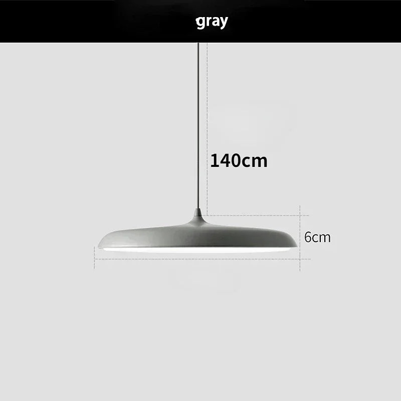 Suspension lumineuse moderne bleu noir gris blanc rose plat scandinave 249lm 2ans