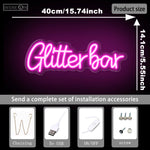 néon lumineux rose lettres stylisées moderne élégant blanc chaud 50000h usb on off