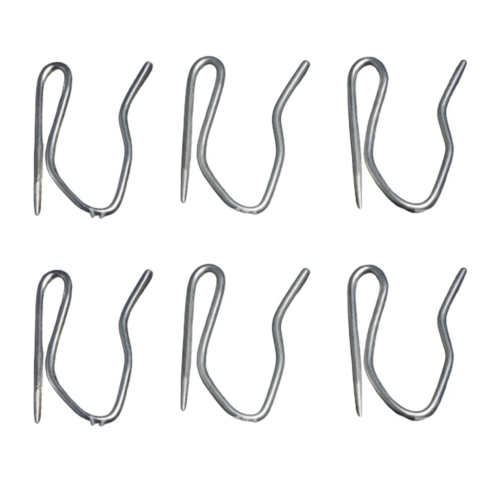 agrafe tige moderne métal argenté opaque rideau suspension accessoires quincaillerie domestique