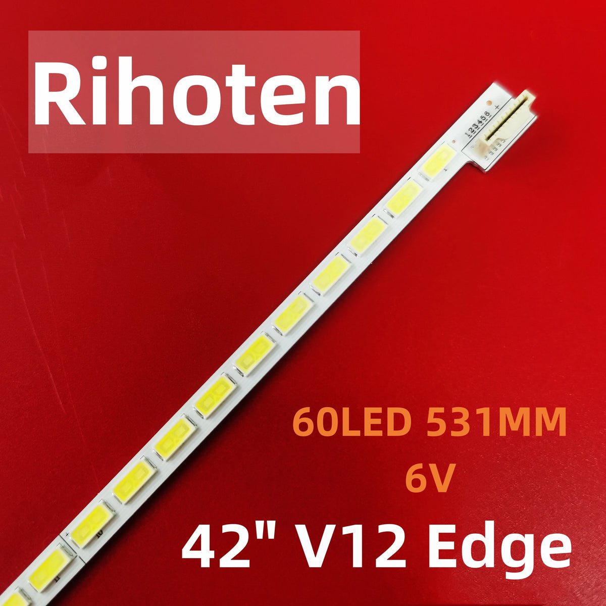Bande led blanc moderne 60 leds 531 mm 6v tension 42 inch v12 edge