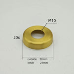 disques métalliques dorés lisses brillants modernes accessoires éclairage diy abat jour fixations invisibles trou