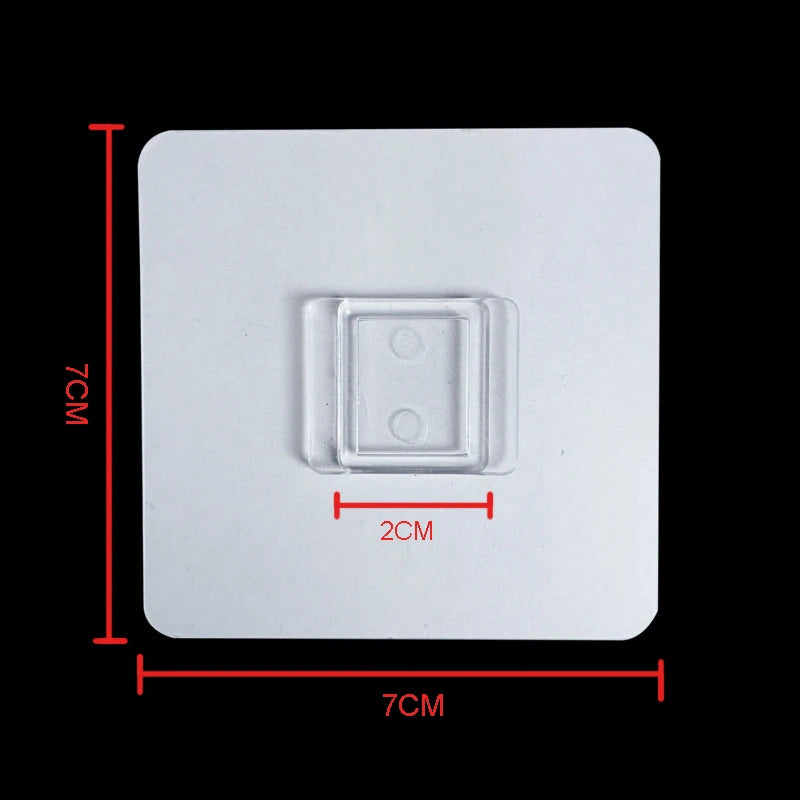 support fixation carte adhésif transparent moderne 7cm 7cm 10pcs fonctionnel