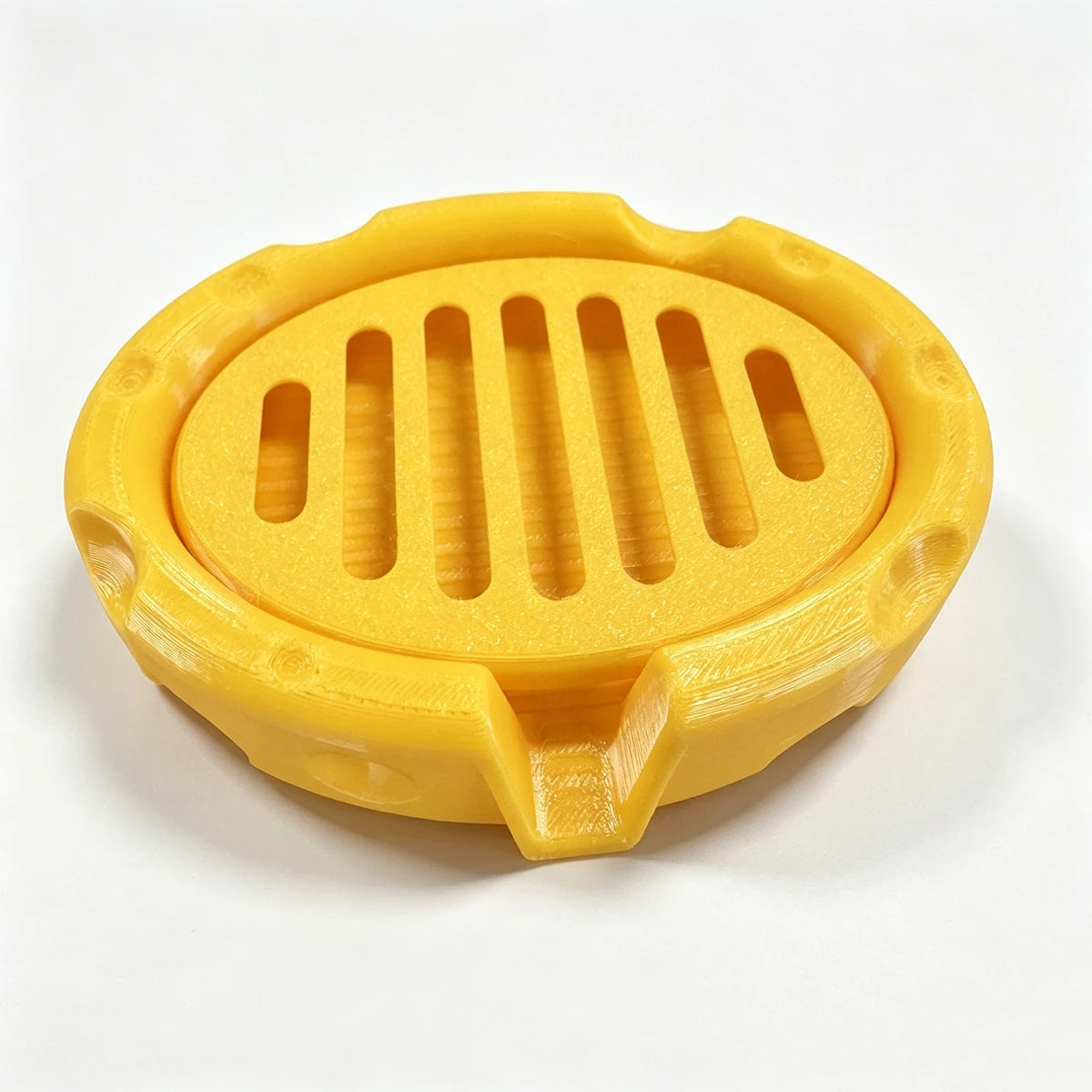 porte savon moderne bac drainage jaune texture rugueuse sans perçage silicone salle bain