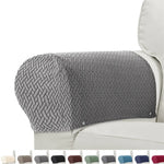 housses canapé anti poussière motif géométrique vert modernes pièces fixées tissu polyestère machine lavable
