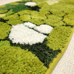 tapis camouflage vert pelucheux résistant décoloration moderne salon chambre voyage camping