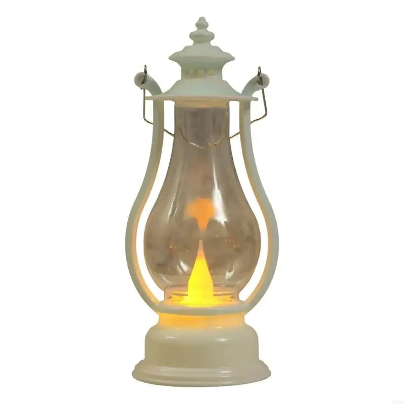 lanterne décorative rouge doré transparente effet vieilli vintage camping mariage
