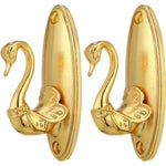 porte serviettes or argent oiseau cygne brillant classique élégant vis fournis
