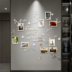 Décoration murale salon sticker cadre photo arbre 3D