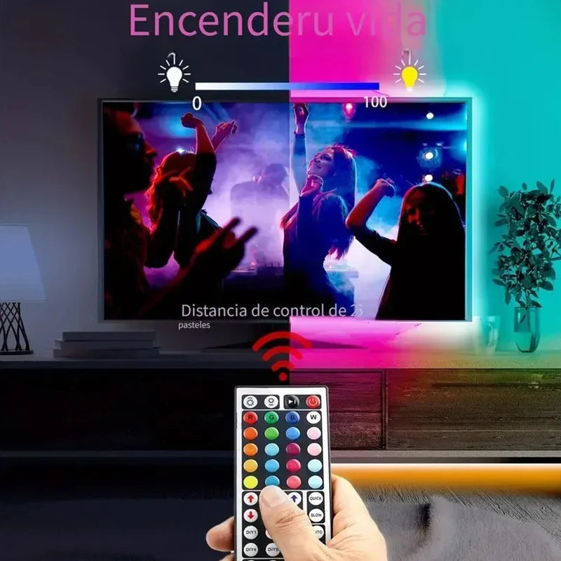 ruban led multicolore moderne télécommande 30m adhésif led rgb 12v non étanche