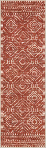 tapis moderne ethnique motifs géométriques floraux antidérapant extérieur intérieur polypropylène polyester rouge noir grisclair