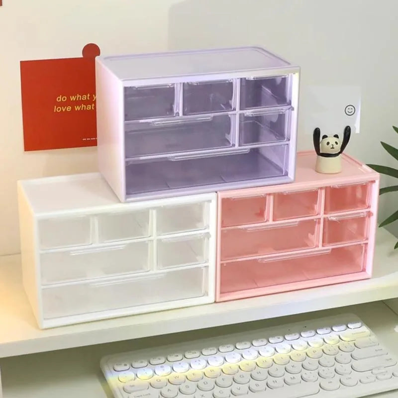 boîtes rangement tiroirs transparents compartiments petits objets boîte murale étudiants organisation accessoire maison
