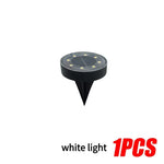 lampe solaire led moderne noire ip68 extérieur jardin rond urgence fixe tringle